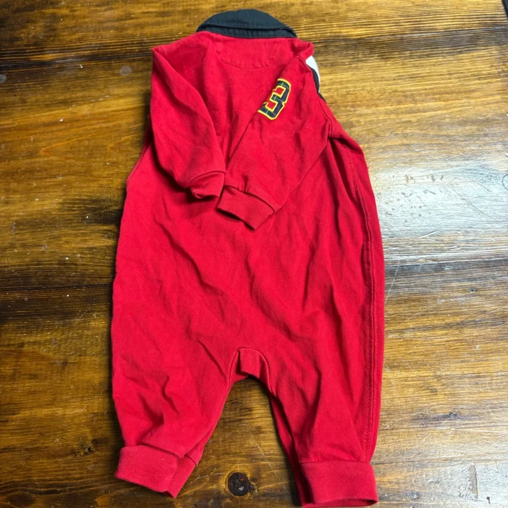 Ralph Lauren Red Long Sleeve One Piece Outfit Size‎ 3 Months